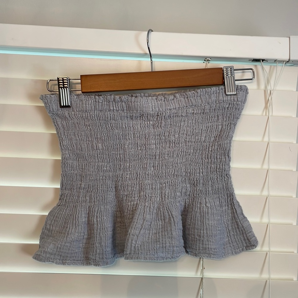 Strapless crop top
